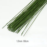 Load image into Gallery viewer, 100pcs Green Floral Wire for Flowers Floral Stems Floral Design Supplies