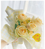 Load image into Gallery viewer, 20 Sheets Vintage Plaid Wrapping Paper Waterproof for Bouquet Flower