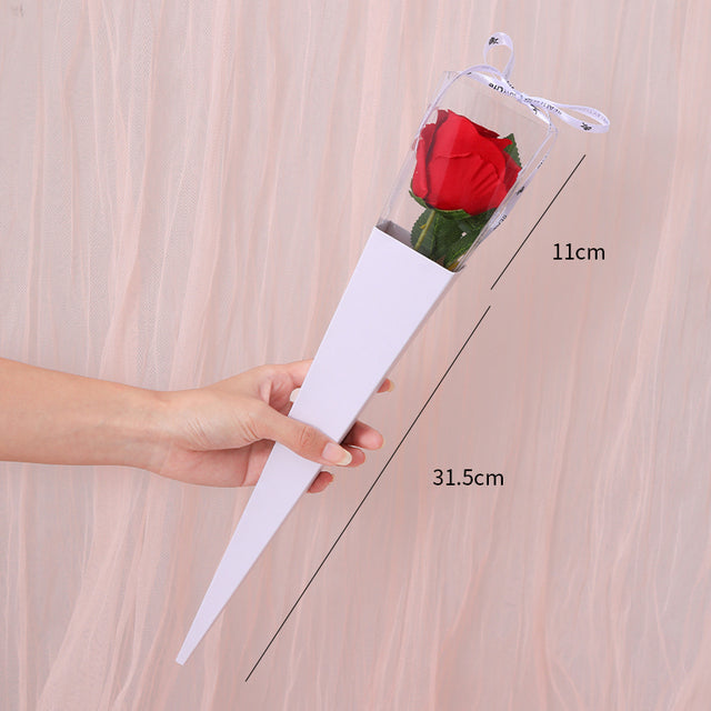  BBC FLOWER Wrapping Paper Single Rose Packaging Bag 100 Pack  (Pink) : Health & Household