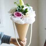 Load image into Gallery viewer, 4 Sets Ice Cream Bouquet DIY Material Kit Kraft Bouquet Bags
