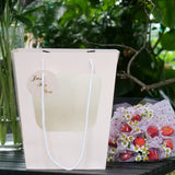 Load image into Gallery viewer, 4PCS Large Size White Kraft Paper Bags with Window for Bouquet Wrapping