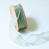 Load image into Gallery viewer, 1.5 Inch Sheer Organza Pearl Ribbon for Bridal Bouquets Gifts Wrapping 10 Yard
