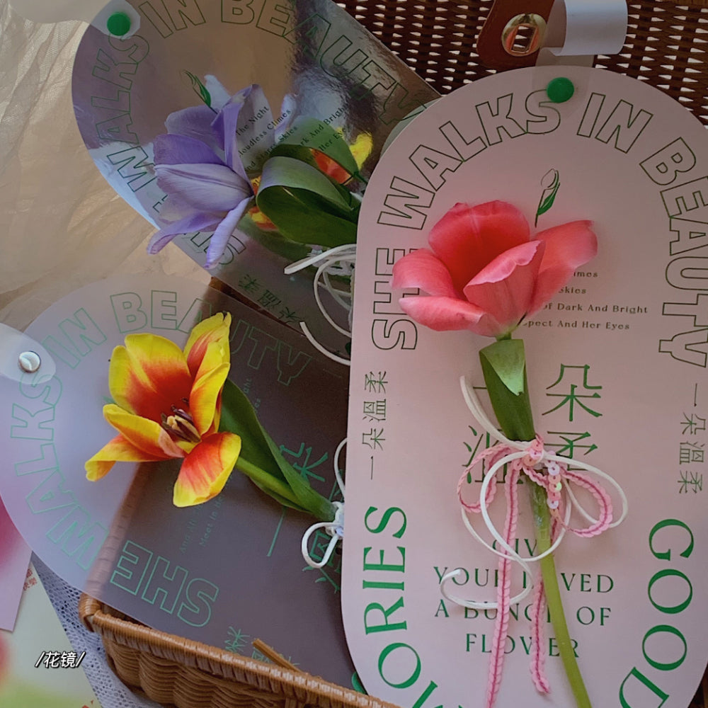Set of 6pcs Single Flower Packaging Paper Floral Design Supplies – Floral  Supplies Store