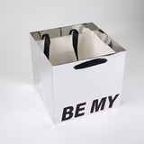 Load image into Gallery viewer, 4pcs Metallic Square Flower Bouquet Packaging Bags 10.2x10.2x9.4inch