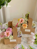 Load image into Gallery viewer, 20pcs Kraft Paper Flower Arrangement Coffee Drinks Take Out Boxes